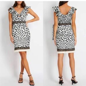 Patbo Bossa Fitted Fringe Midi Dress